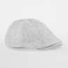 Flat cap - B622:Light Grey, 44% wool / 42% polyester / 11% viscose / 3% nylon, One Size